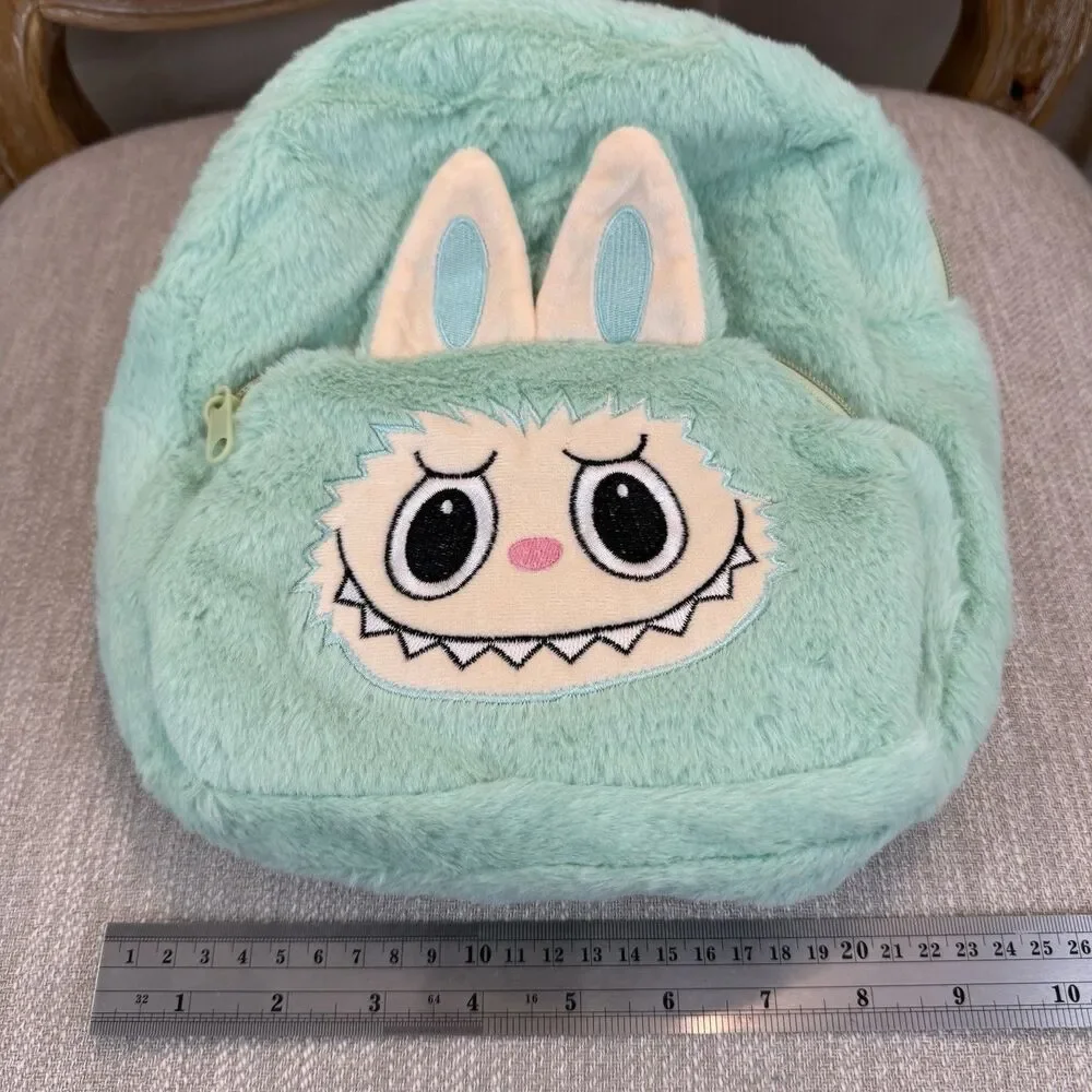 Plush Mint mini–Monster Cartoon Backpack Kawaii aesthetic cute novelty bag
